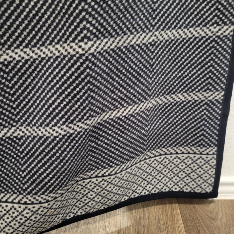 Chappywrap Old Port Herringbone Navy Blanket Reversible 71.5”x56.25” gallery