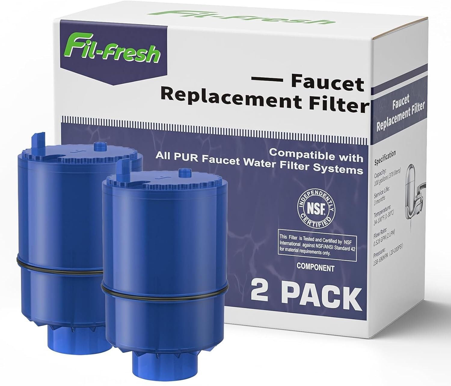 RF-9999 Faucet Water Filter Replacement for FM3700 PFM400H, 2/3/4/6/8/12 Packs gallery