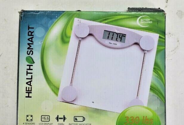 Health Smart Tempered Electronic Weight Watcher Gym Fitness LCD Bathroom Scale gallery
