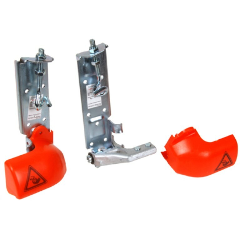 2″ Track Stopping Bottom Bracket Garage Door Weight 1000LBS Safety Cable Fixing gallery