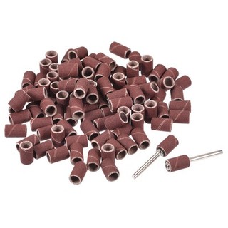 100Pcs 1/4 Inch Sanding Sleeves Set 320 Grit with 2Pcs 1/8 Inch Mandrels gallery