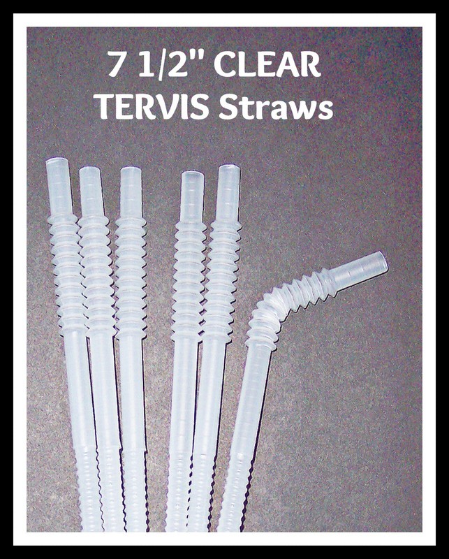 Straws With Ridges, Various Lengths, Colors, Flexible or Straight, Some W/Caps gallery