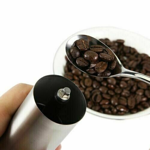 Manual Coffee Bean Grinder Stainless Steel Hand Coffee Mill Ceramic Burr US Ship gallery