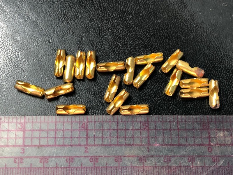 10pcs NEW #6 SOLID BRASS PULL CHAIN EXTENSION CONNECTORs LINKS fan/lamp part gallery