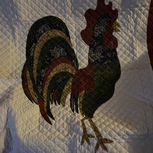 Beautiful chicken blanket/tapestry. Measures 61 x 51 inches gallery