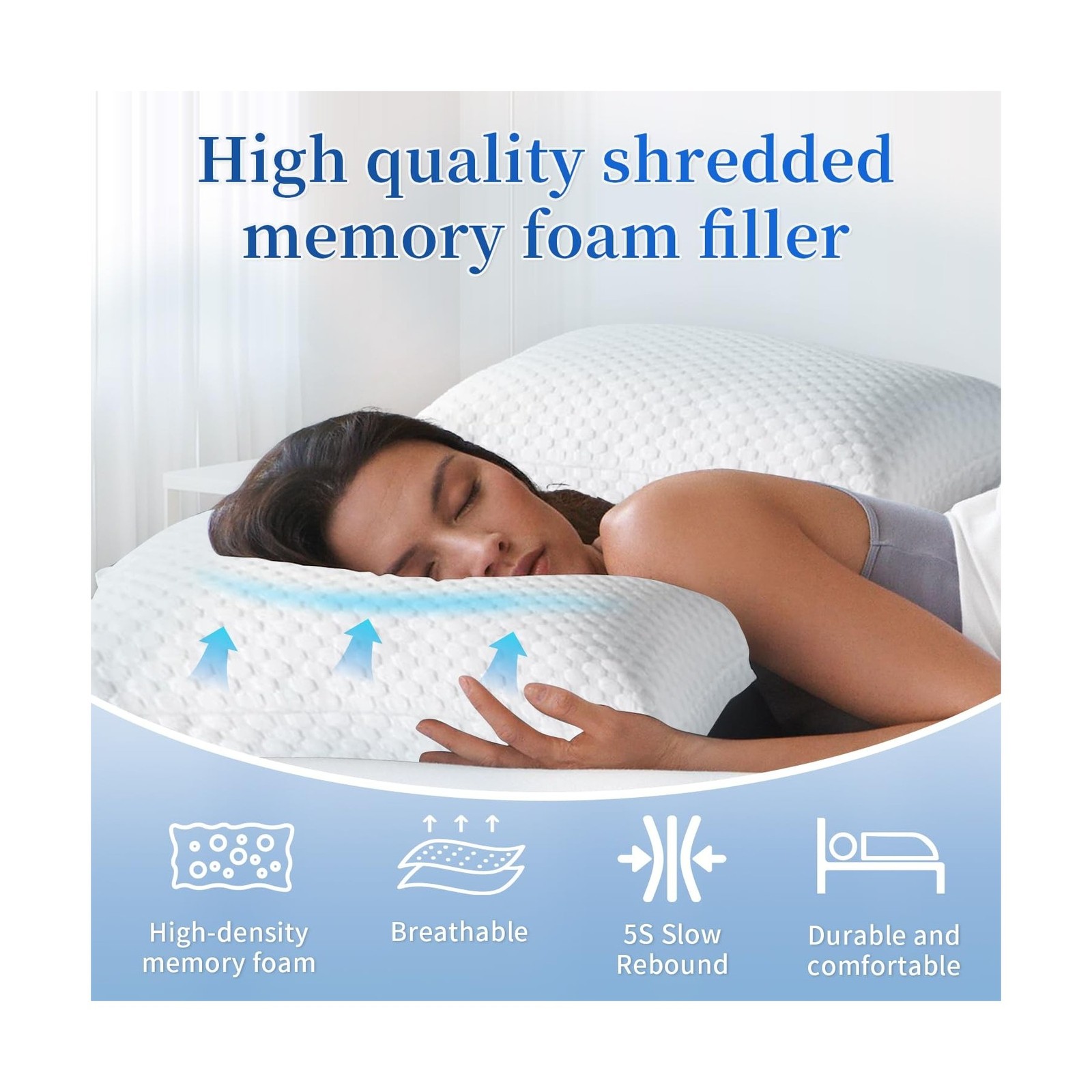Bean Bag Filler, 50lbs Shredded Memory Foam Filling, Soft Pillow Stuffing Bea... gallery