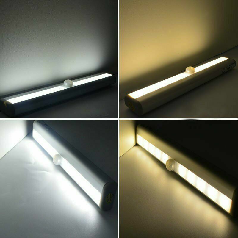 10LED Battery Powered Portable Motion Sensor Light Wireless Night Cabinet Closet gallery