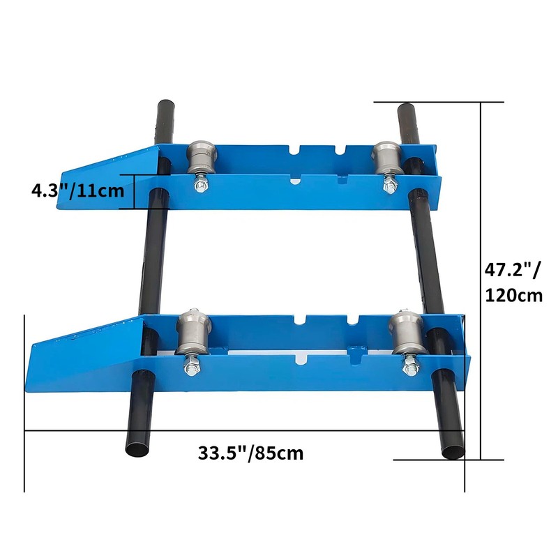 Heavy Duty Cable Drum Roller Stand Cable Reel Dispenser for reels 11.8-47.2in OD gallery