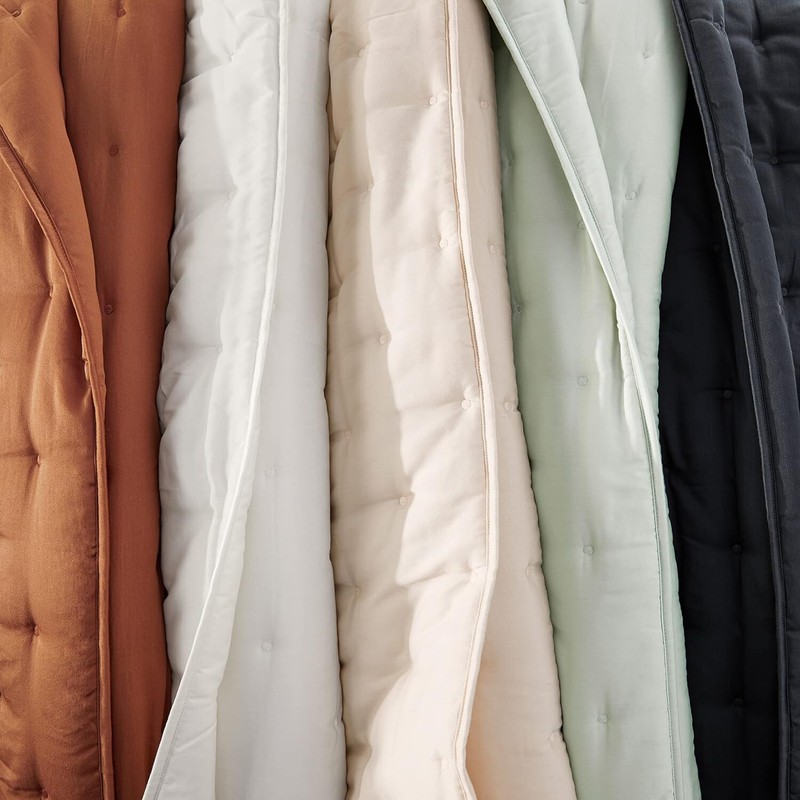 Recycled Polyester & Cotton Blend Quilt Sham, Standard,LIGHT CARAMEL 31.5x31.5IN gallery