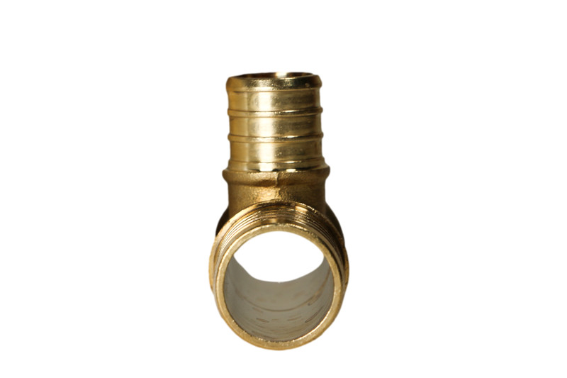 10 PIECES 1" X 1" X 3/4" PEX REDUCING TEE BRASS CRIMP FITTINGS LEAD FREE gallery