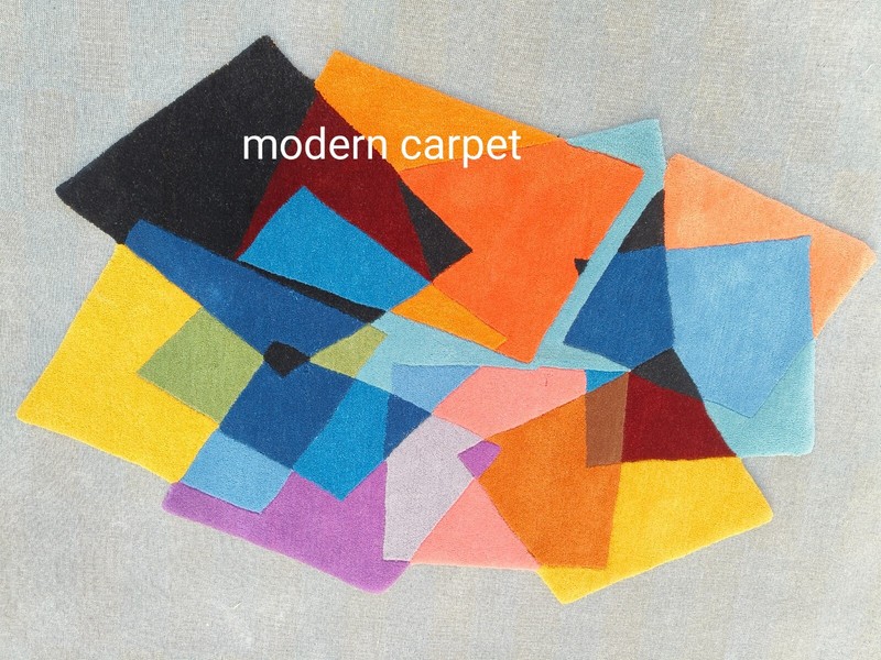 Irregular Shape Rugs Handmade 100% Woolen Hand Tufted For Home Decoration gallery