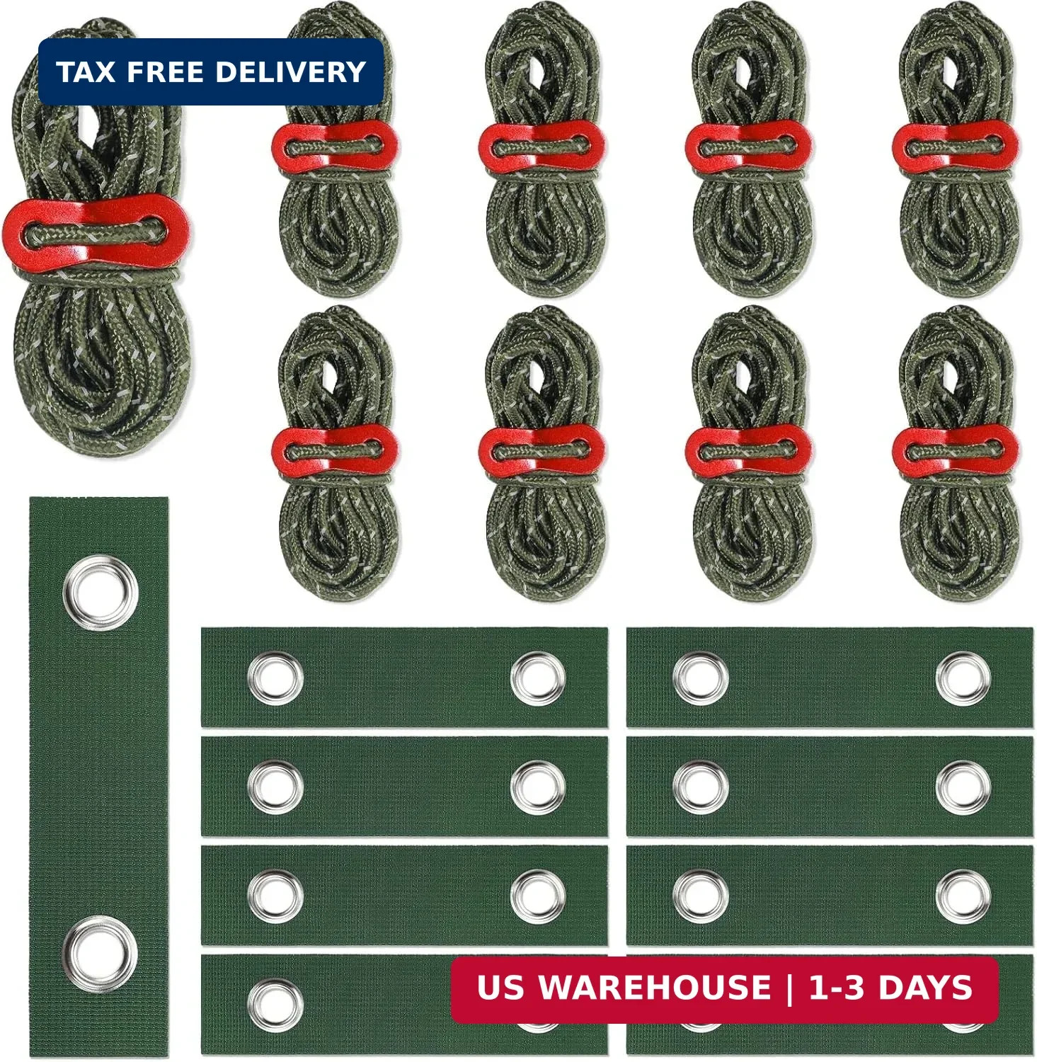 Sintuff 9 Set Heavy Duty Tree Stake Kit 5.91 Inches/ 15 cm Tree Straps for Staki gallery
