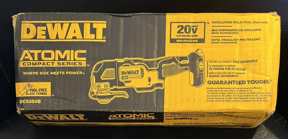 😍 DeWALT DCS354B ATOMIC 20V MAX Compact Cordless Oscillating Multi-Tool Only GV
