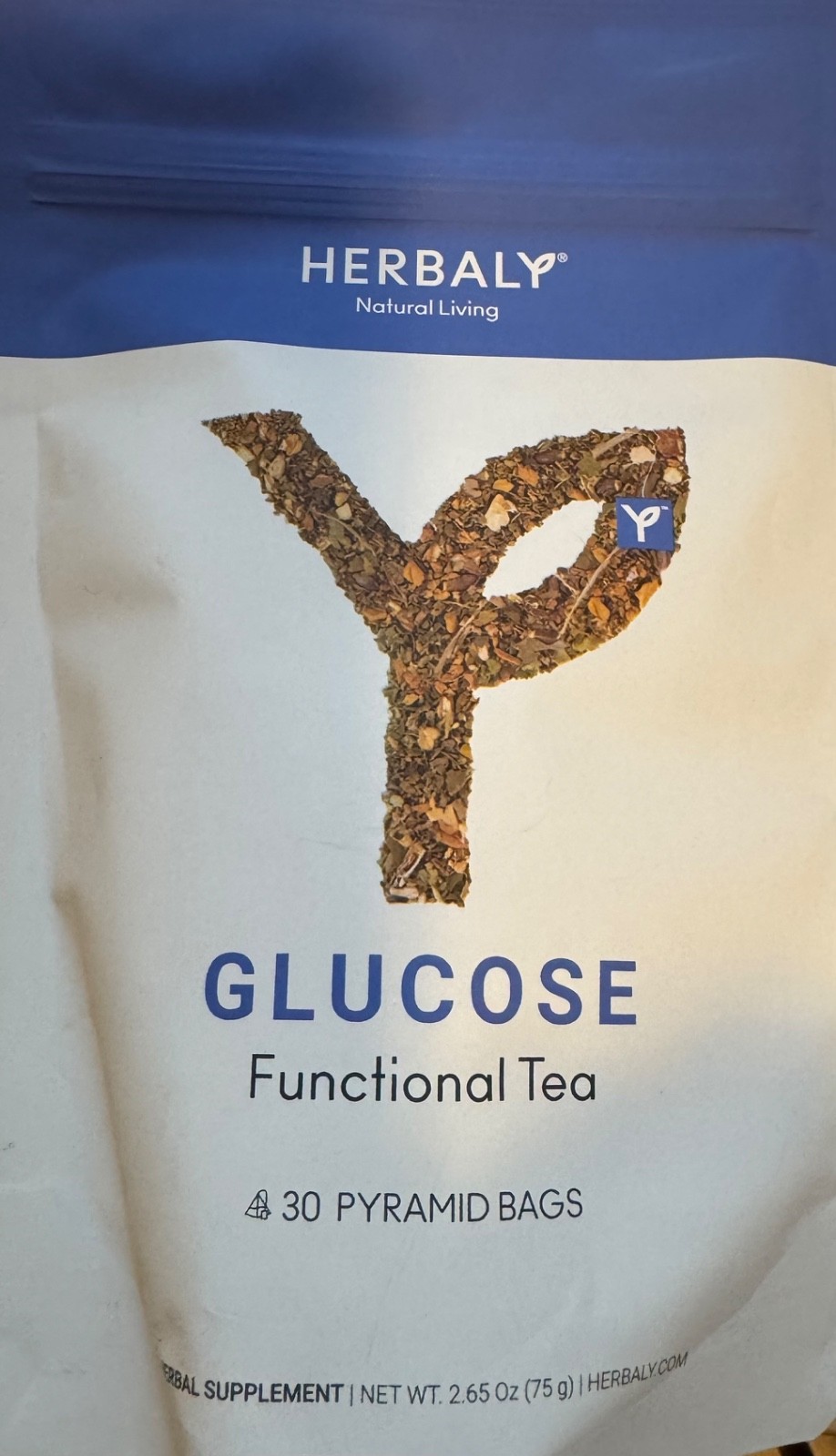 HERBALY Glucose Functional Tea Organic Blood Sugar Wellness gallery