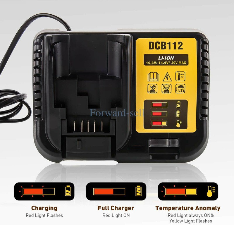 Replace DEWALT DCB1104 20V Volt MAX Li-Ion Fast Battery Charger DCB115 DCB112 gallery