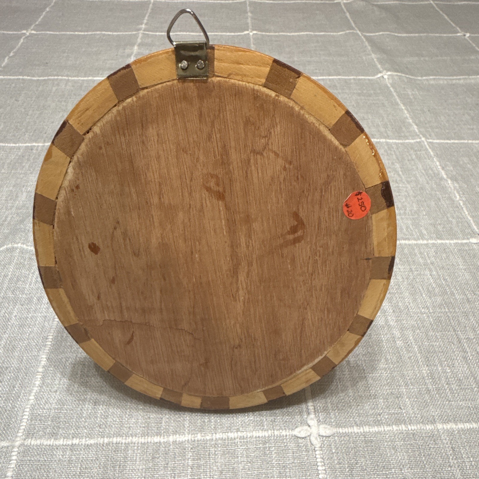 Round Wood, Aztec Calendar,Medium Brown Wood, Hanging Hook gallery