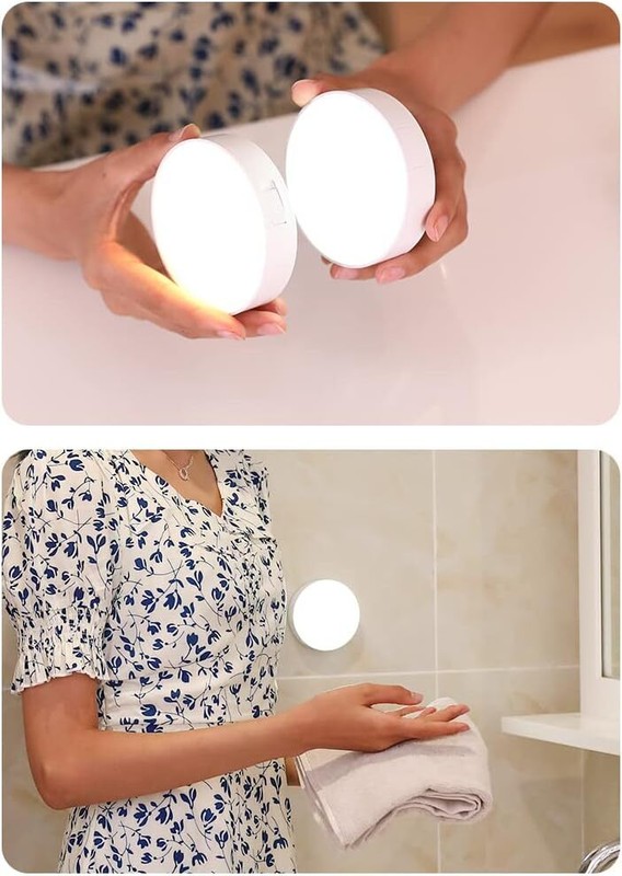 Led Motion Sensor Light USB Rechargeable PIR Wall Cabinet Stair Night Light Lamp gallery