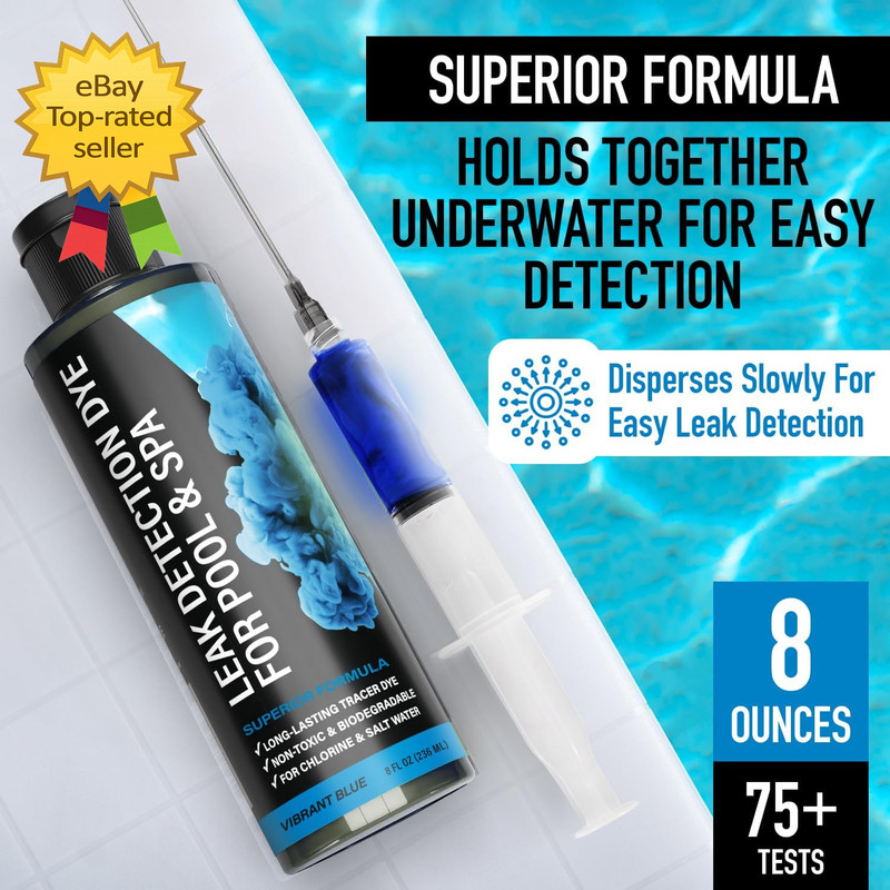 Pool Leak Detection Dye Kit 75+ Tests 2 Stainless Steel Precision Applicators gallery