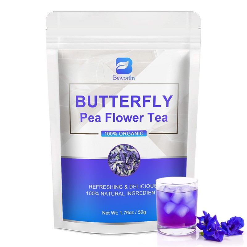 Butterfly Pea Flower Tea Pyramid Bags – Premium Clitoria Ternatea, Blue Herbal gallery