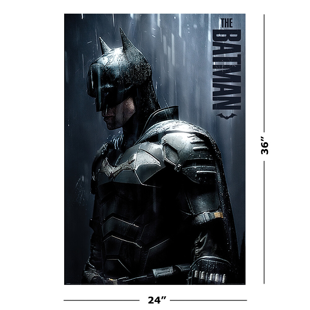 The Batman - Movie Poster (Profile Blue - Rainfall) (Size: 24" x 36") gallery