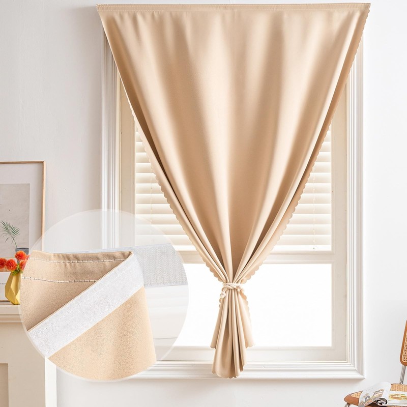 Self Adhesive Curtains - No Drilling, No Rod, Easy to Install Blackout Curtai... gallery