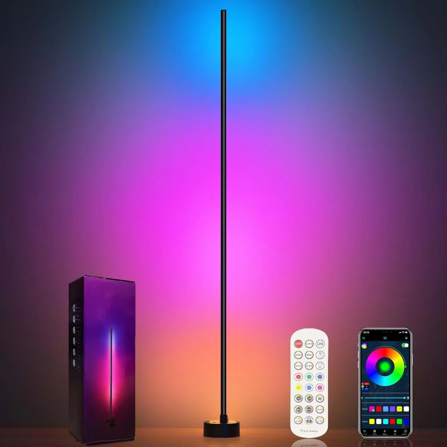 2/1× 47" Smart LED Floor Lamp RGB Remote &APP Control Music Sync Corner Lighting gallery