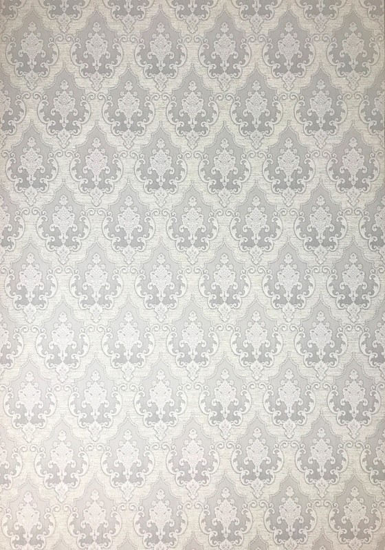 Wallpaper fabric pattern wallcovering textured white gray damask paste the wall gallery