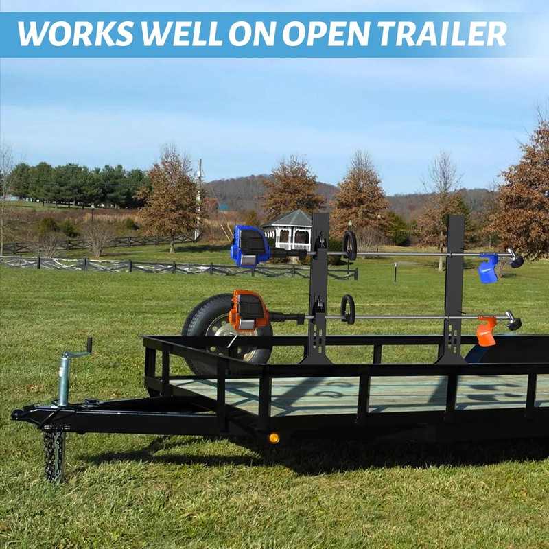 Trimmer Racks for Open Trailers - Weedeater Rack Lockable Weed Eater Racks for O gallery