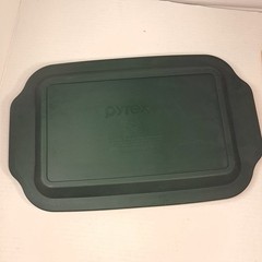 Pyrex 233-PC Plastic Baking Dish Lid Cover pyrexware dark hunter green 233 PC