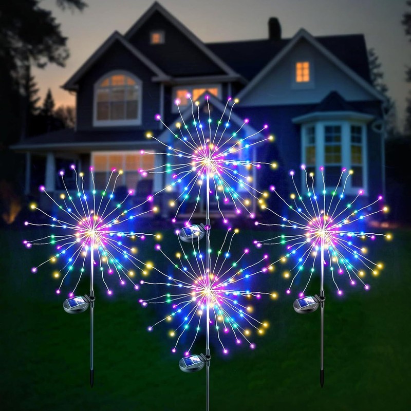 1PC 150 LED Solar Firework Lights Outdoor Waterproof Path Lawn Garden Decor Lamp gallery