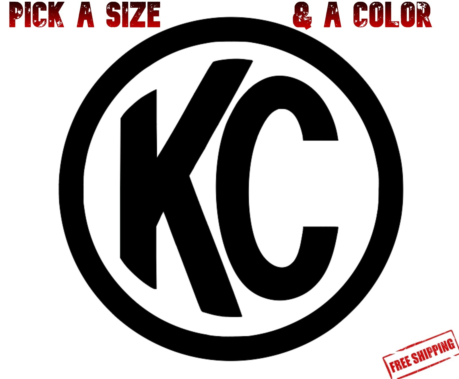 KC HiLites Decal 3" 4" 5" 6" Daylighter Offroad Fog Light LED Cover Bulb Driving gallery