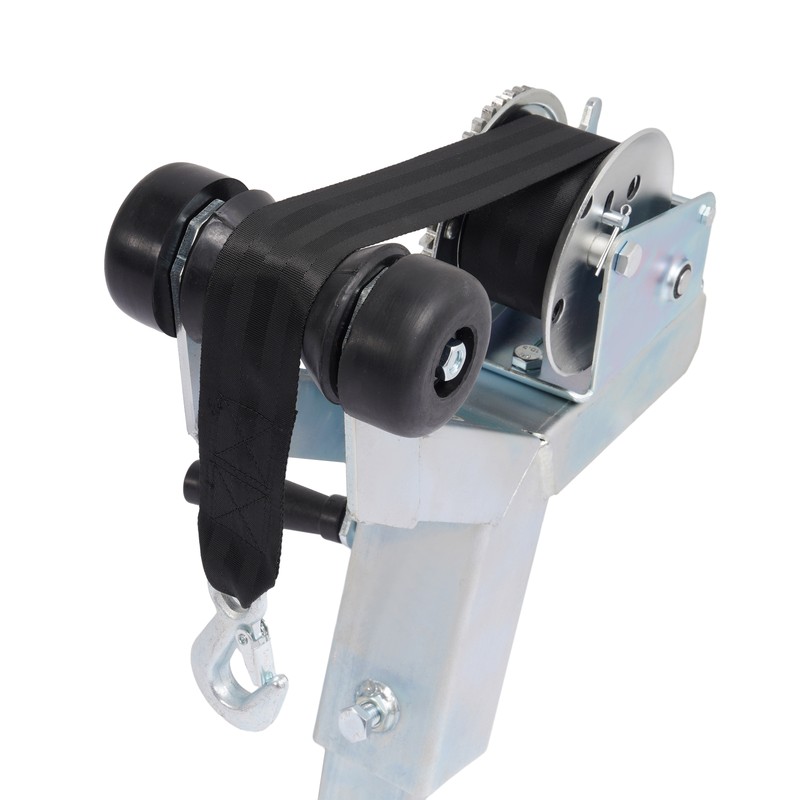 1400lbs Adjustable Winch Post Winch Stand W/ Roller Winch For Boat or Trailer gallery