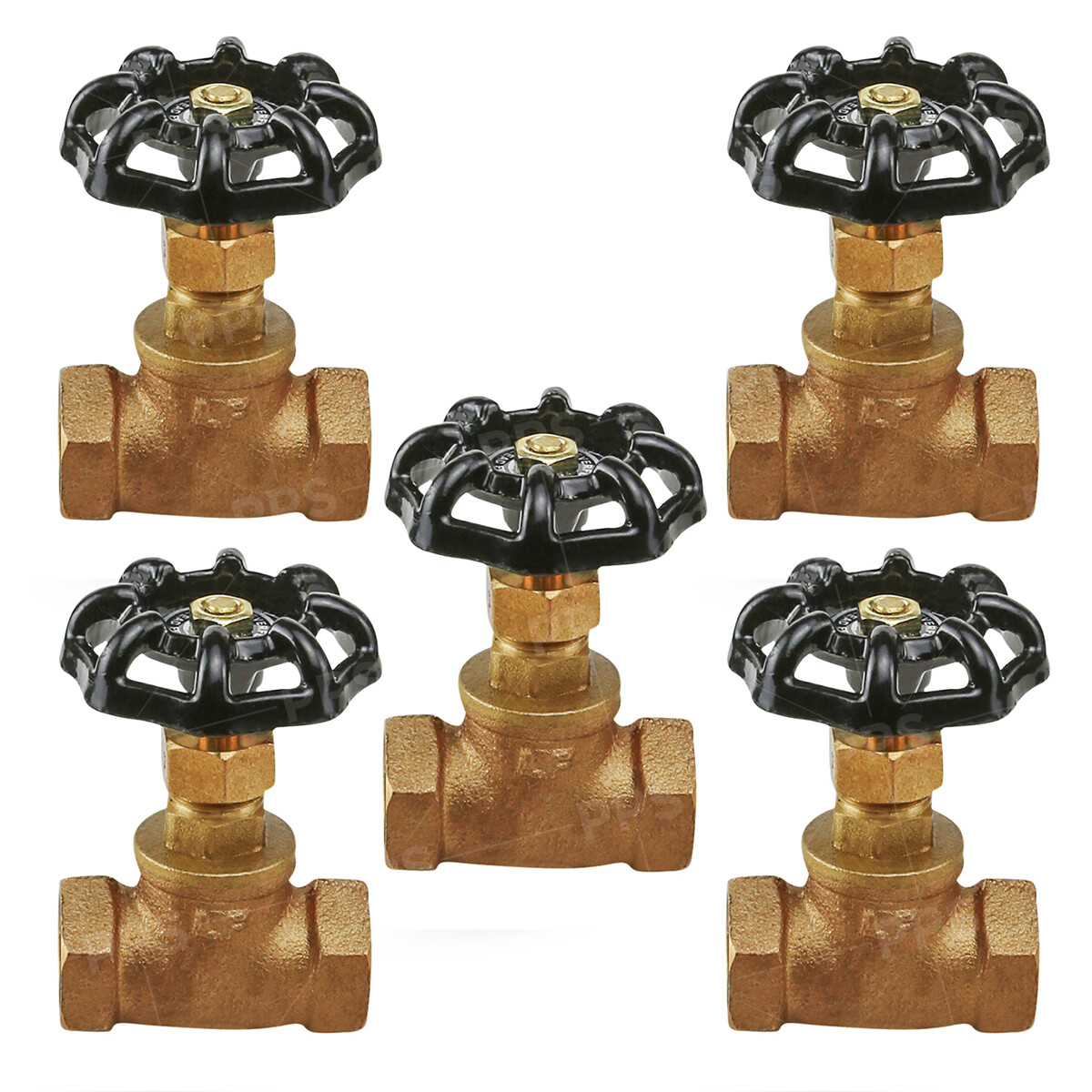 Midline Valve Stop Valve with Drain, Lead Free, FIP Connections, Brass (5 PK) gallery