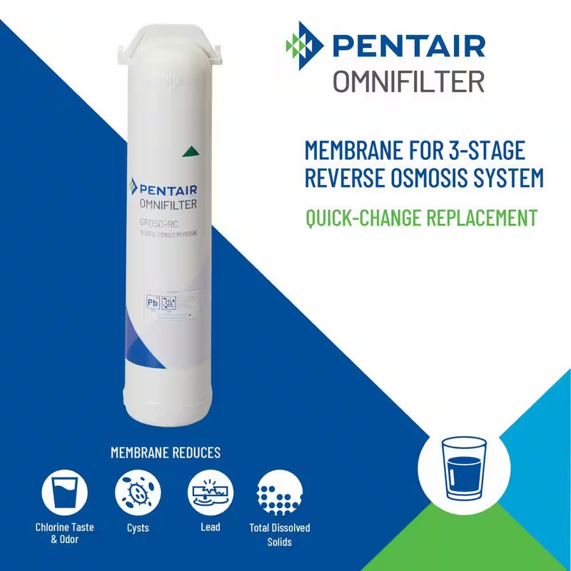 OmniFilter Undersink Reverse Osmosis Membrane Replacement Water Filter Cartridge gallery