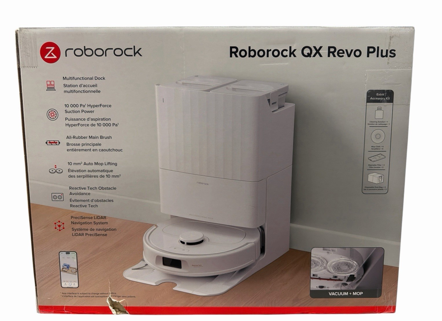 Roborock QX Revo PLUS Robot Vacuum & Mop w/ Multifunctional Dock 3.0 White gallery