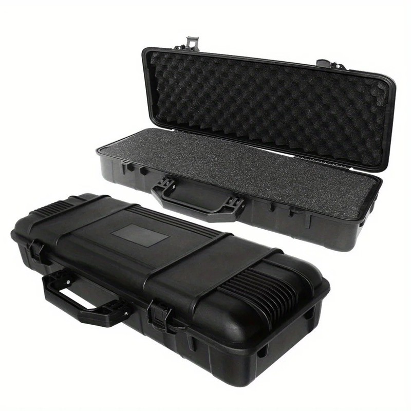 6 Sizes Black Hard Shell PP Toolbox Shockproof Portable Tool Storage Case gallery