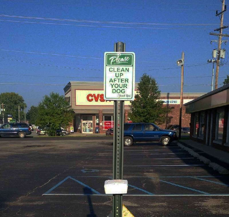 (2 Pack) PLEASE PICK UP AFTER YOUR DOG - No Dog Poop Sign gallery
