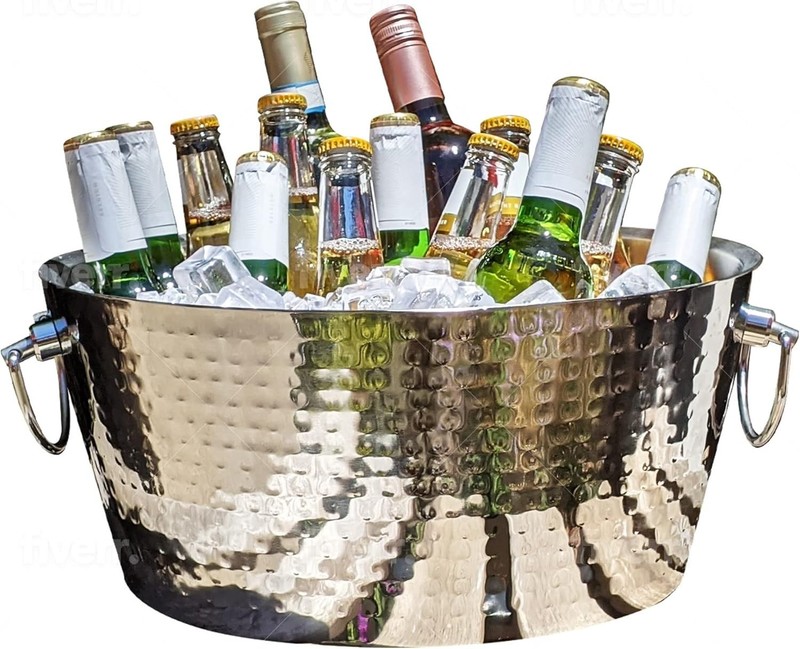 High-Quality 12-Quart Ice Bucket - Rust-Resistant Beverage Tub for Gatherings gallery