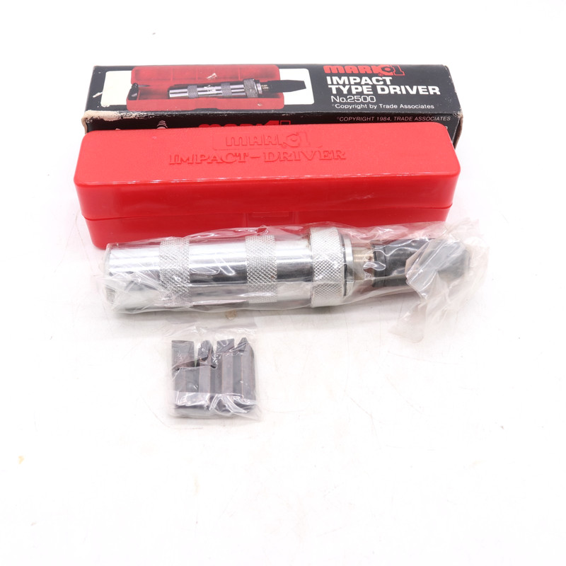Mark 1 No.2500 Impact Type Driver Set w/ 4 Bits Vintage 1984 New in Box gallery