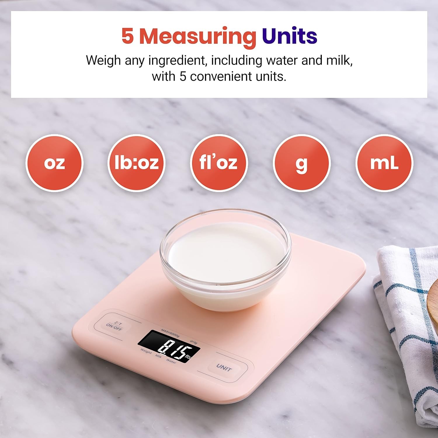 Etekcity Food Kitchen Scale, Digital Grams and Ounces for Weight Loss, Baking, C gallery