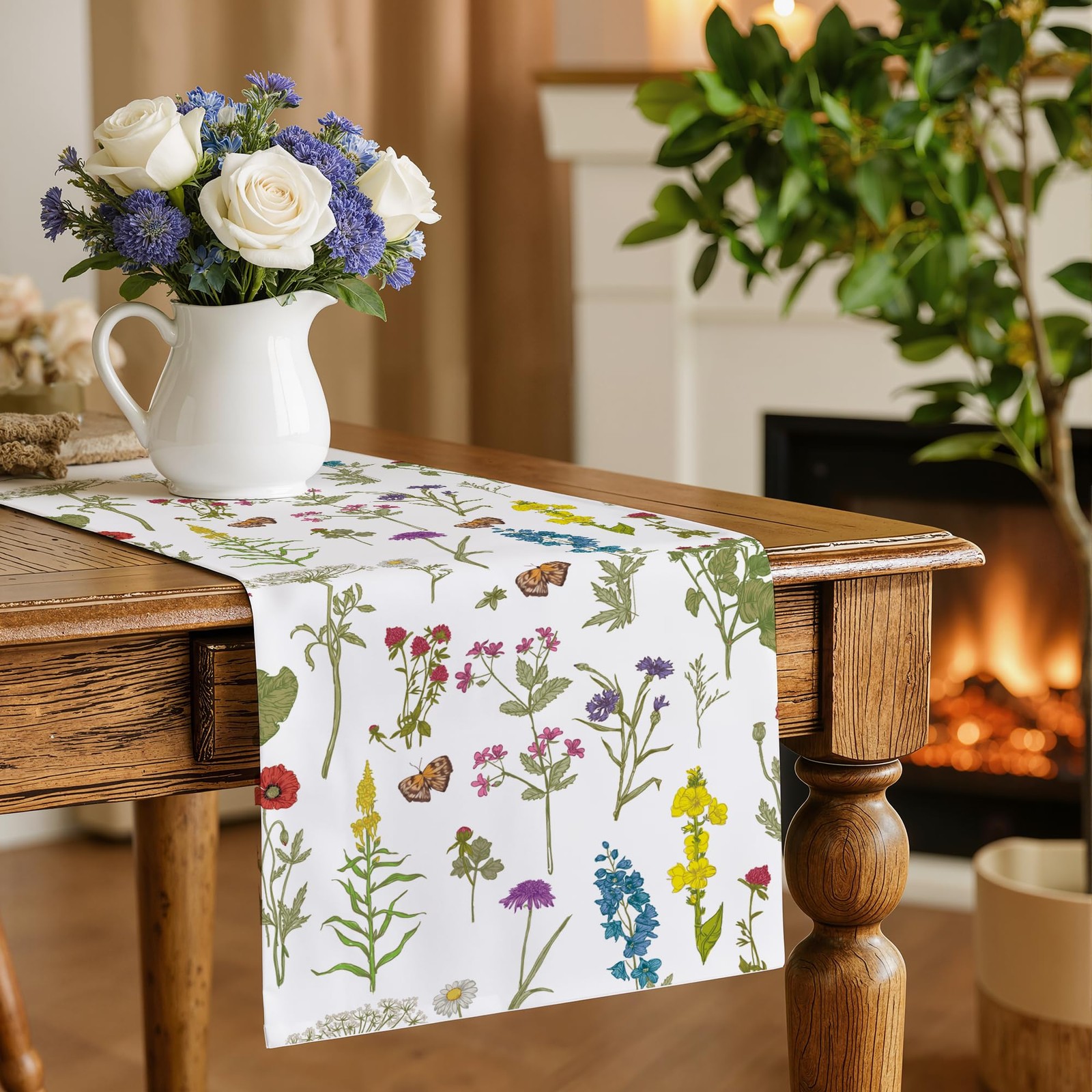 Summer Decorations for Home - Summer Table Runner - Spring Decor for Indoor O... gallery
