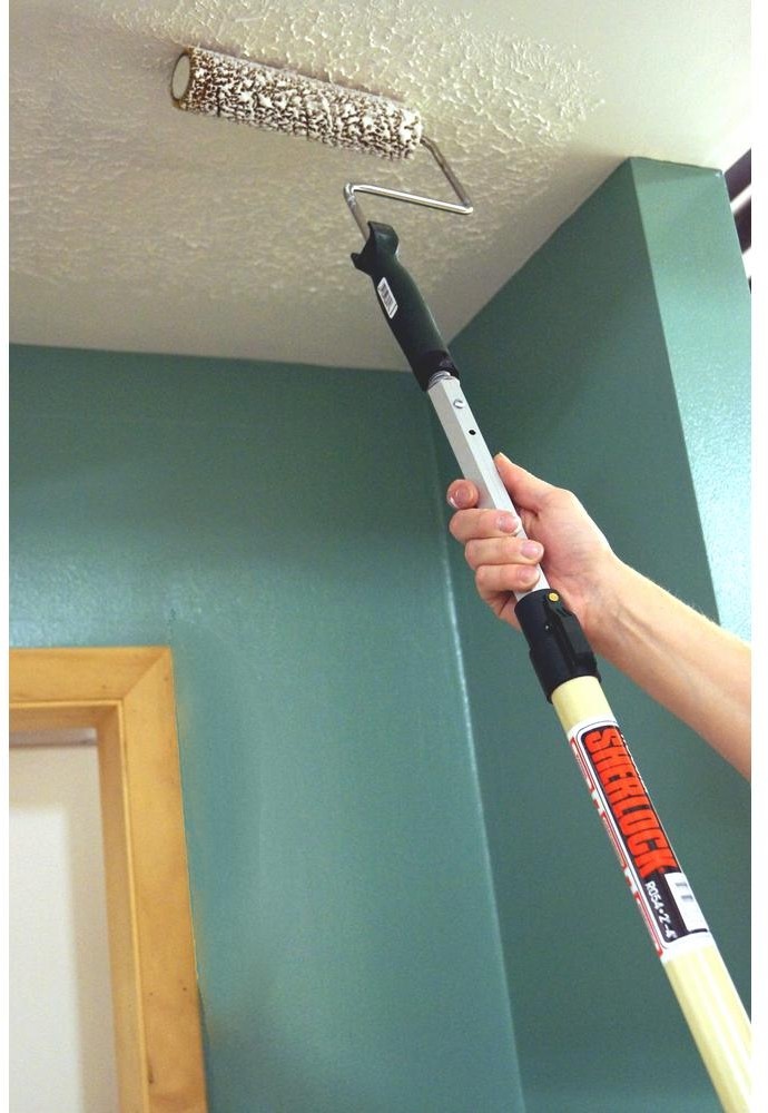 8 -16 ft. Sherlock Paint Roller Extension Pole Paints Walls Ceilings Easy Sturdy gallery