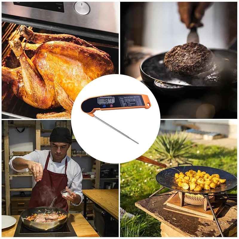 Instant Read Digital Meat Thermometer For Kitchen Food Cooking BBQ Grill Smoker gallery