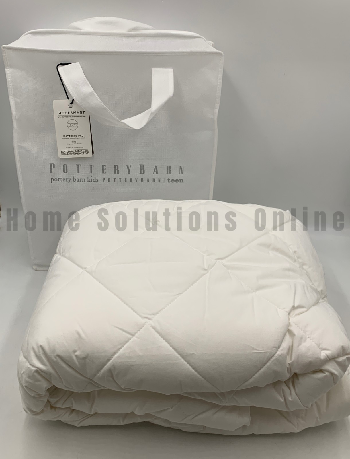 Pottery Barn Sleepsmart Regulating Down Alternative 3.75 Mattress Pad King T1205 gallery