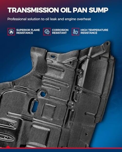 Engine Splash Shield Front Lower Under Cover Compatible LX1228105 LX1228106 gallery
