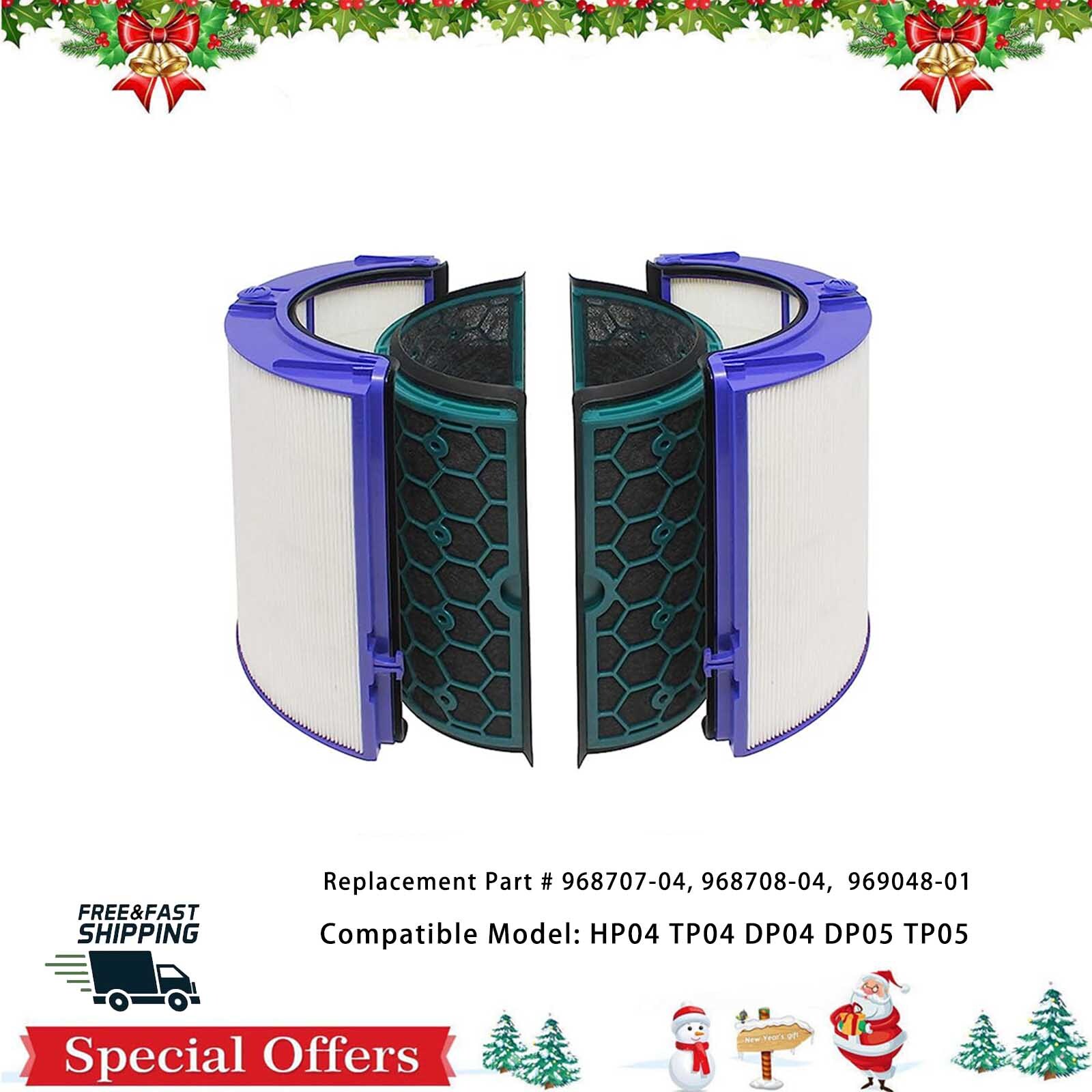 MaximalPower HEPA Filter & Carbon Filter Set for Dyson TP04 HP04 DP04 Purifier gallery