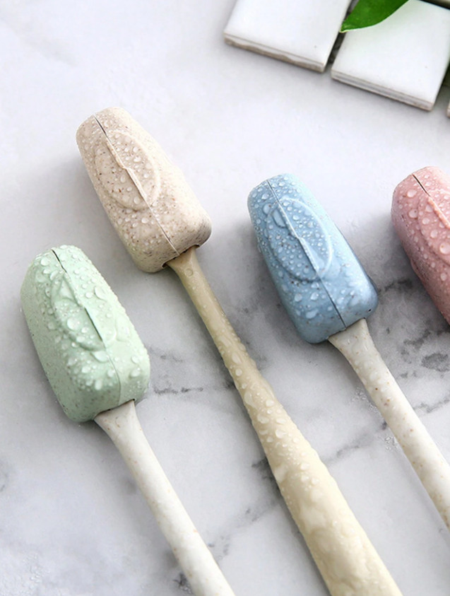 4pcs Portable Toothbrush Cases - Travel-Friendly, Hygienic, Durable Plastic-NEW gallery