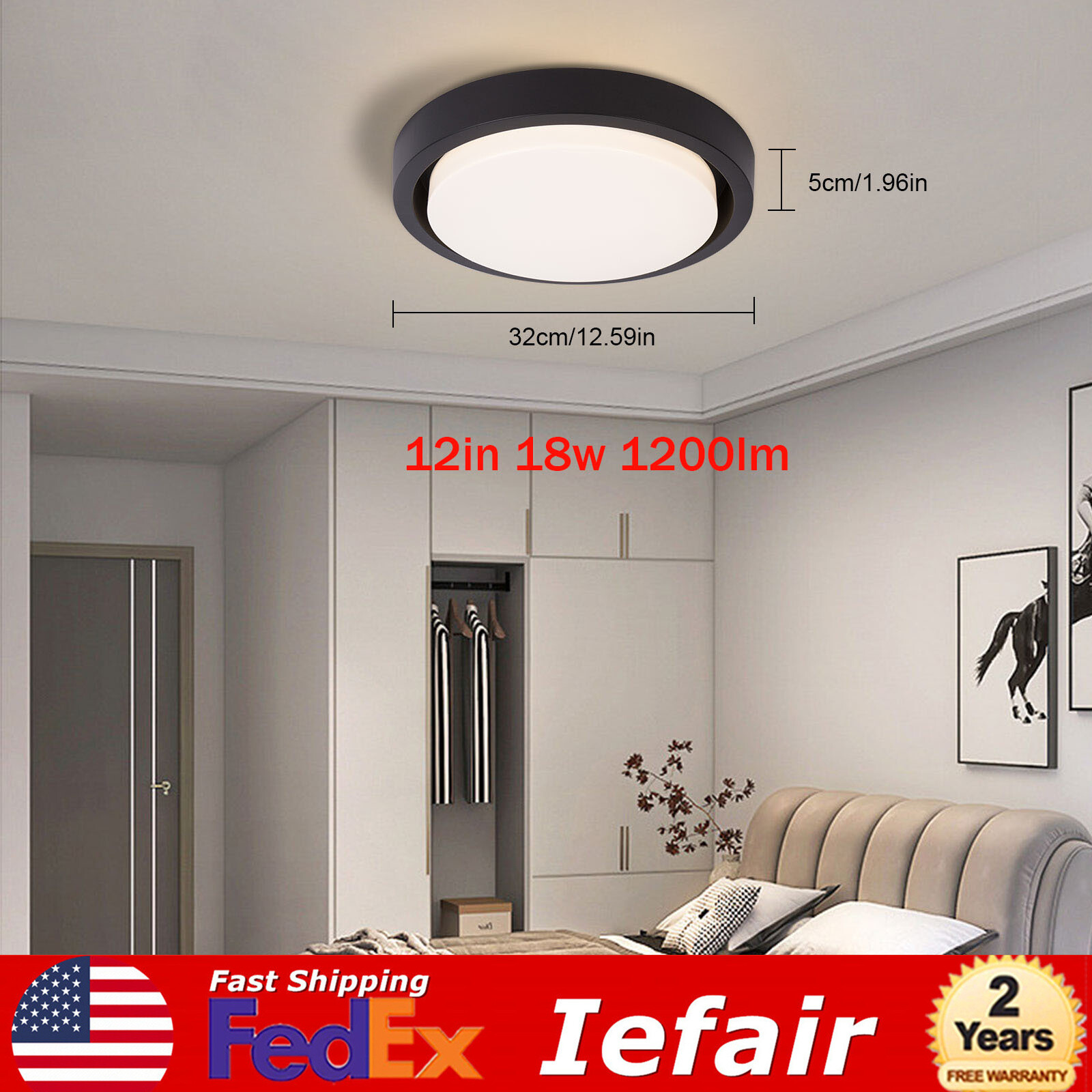 Ceiling Light LED Ceiling Lamp LED Fixture 18W Acrilic For Living Room 110V-120V gallery
