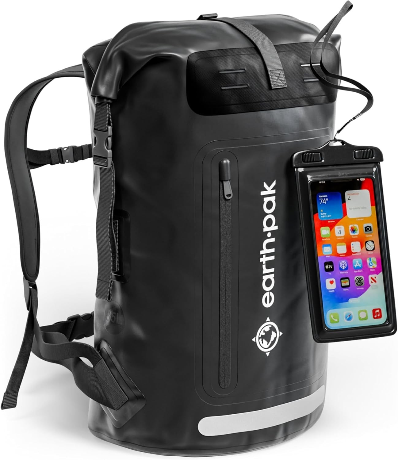 Waterproof Backpack - Heavy Duty Hiking Backpack - Roll-Top Closure Bag - Cus... 2