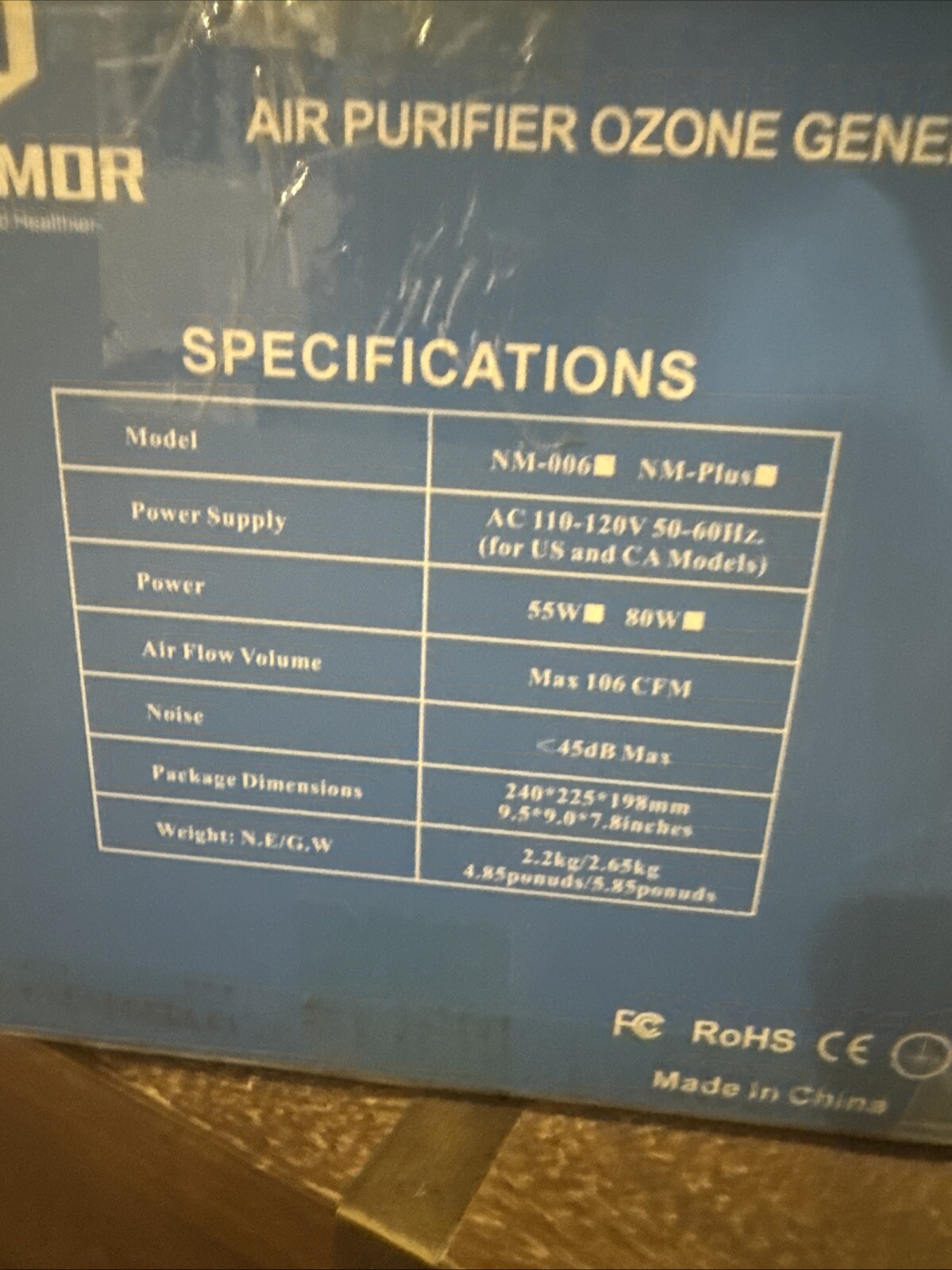 ONAMOR Ozone Generator 22,000mg/ - Ozone Machine Ionizer & O3 Deodorizer gallery